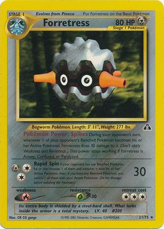 Forretress (21/75) [Neo Discovery Unlimited] - Destination Retro