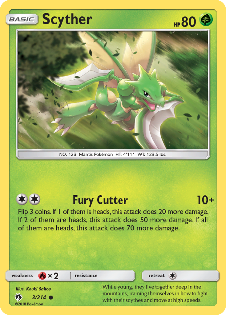 Scyther (3/214) [Sun & Moon: Lost Thunder] - Destination Retro