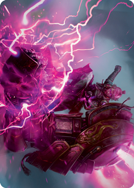 Voltage Surge Art Card [Kamigawa: Neon Dynasty Art Series] - Destination Retro