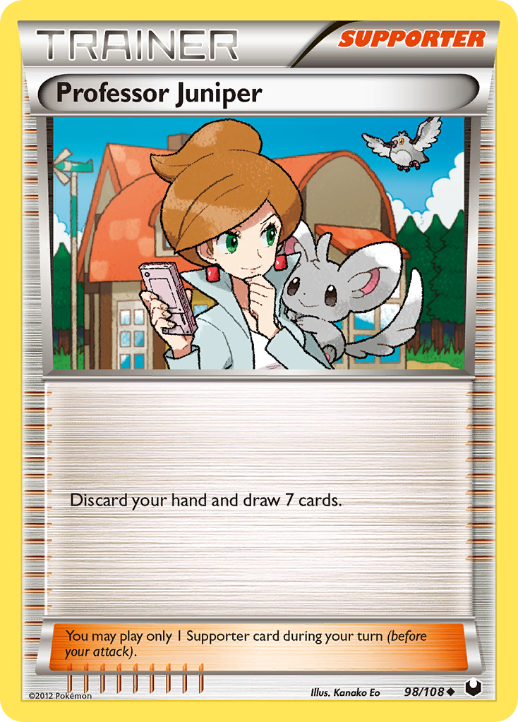 Professor Juniper (98/108) [Black & White: Dark Explorers] - Destination Retro