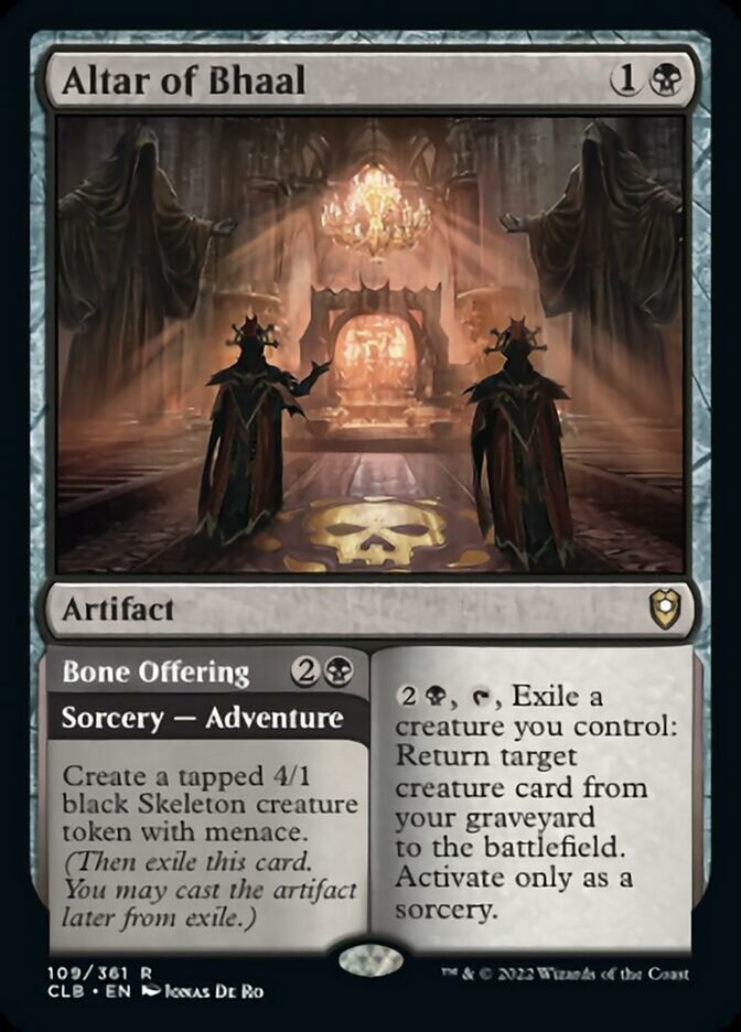 Altar of Bhaal // Bone Offering [Commander Legends: Battle for Baldur's Gate] - Destination Retro