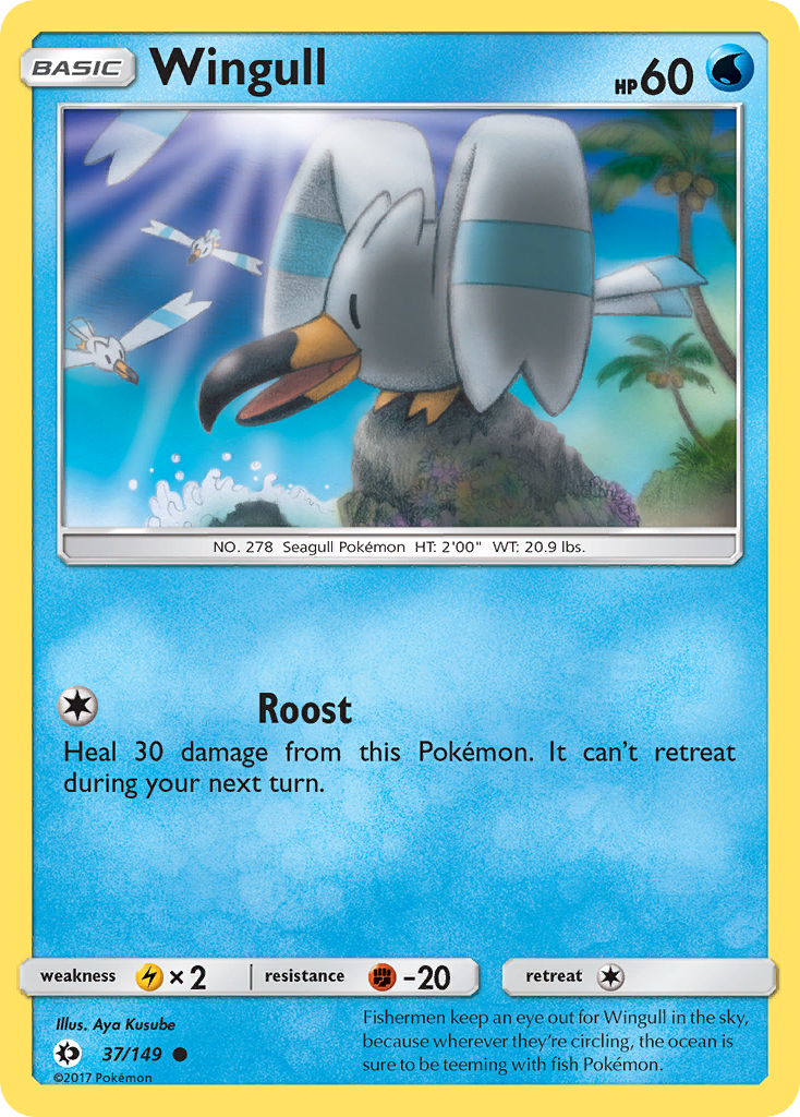 Wingull (37/149) [Sun & Moon: Base Set] - Destination Retro
