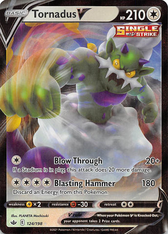 Tornadus V (124/198) [Sword & Shield: Chilling Reign] - Destination Retro