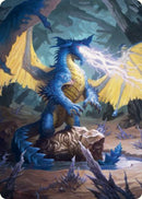 Blue Dragon Art Card [Dungeons & Dragons: Adventures in the Forgotten Realms Art Series] - Destination Retro