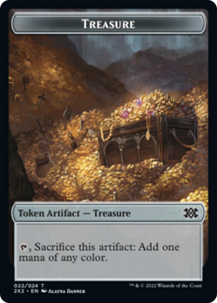 Boar // Treasure Double-sided Token [Double Masters 2022 Tokens] - Destination Retro