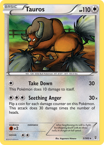 Tauros (57/83) [XY: Generations] - Destination Retro