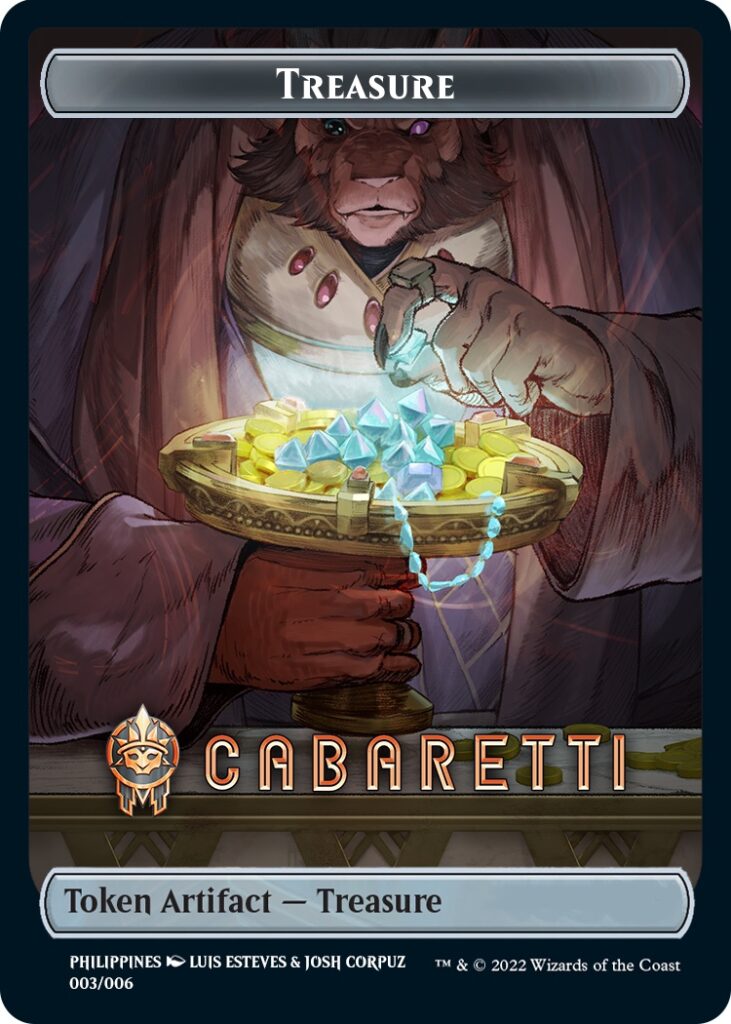 Treasure Token (Cabaretti) (Southeast Asia Artists) [Streets of New Capenna Tokens] - Destination Retro