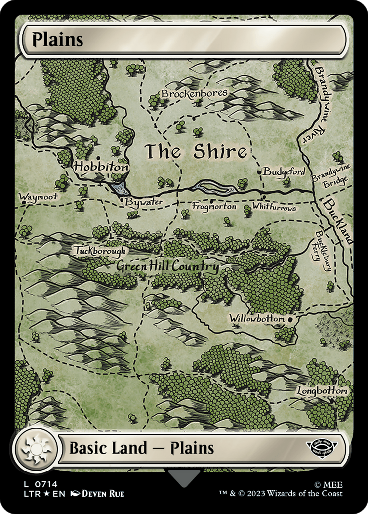 Plains (0714) (Surge Foil) [The Lord of the Rings: Tales of Middle-Earth] - Destination Retro