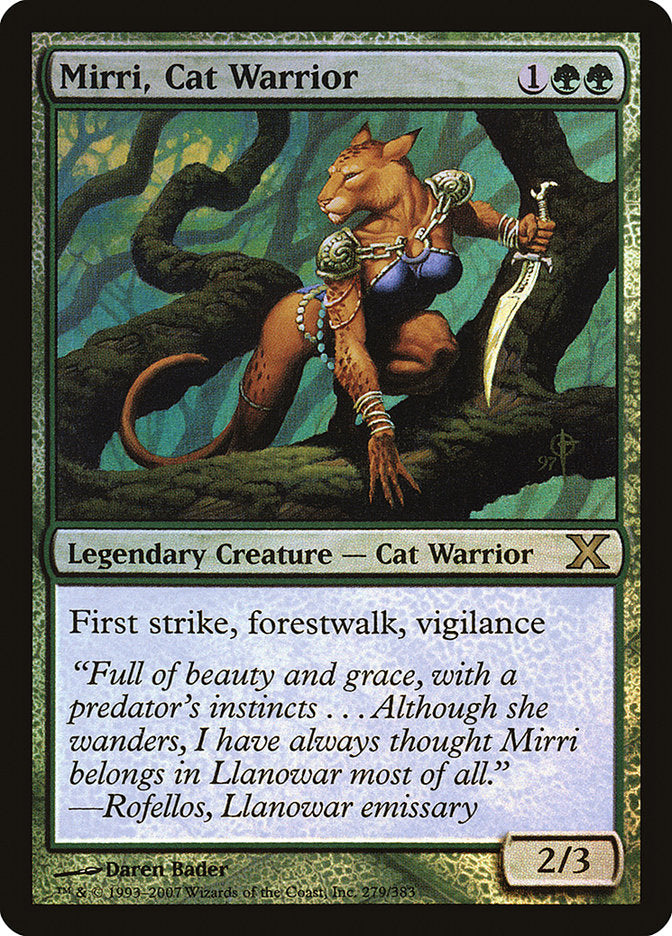 Mirri, Cat Warrior (Premium Foil) [Tenth Edition] - Destination Retro