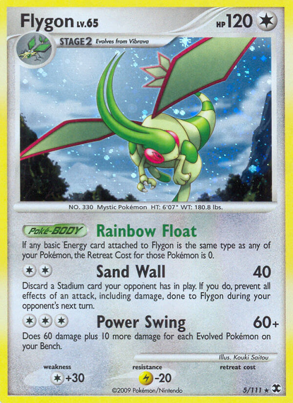 Flygon (5/111) (Theme Deck Exclusive) [Platinum: Rising Rivals] - Destination Retro