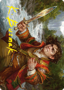 Frodo Baggins Art Card (16/81) (Gold-Stamped Signature) [The Lord of the Rings: Tales of Middle-earth Art Series] - Destination Retro