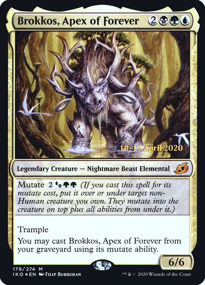 Brokkos, Apex of Forever  [Ikoria: Lair of Behemoths Prerelease Promos] - Destination Retro