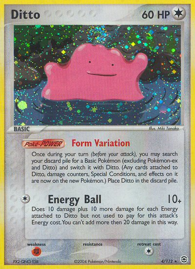 Ditto (4/112) [EX: FireRed & LeafGreen] - Destination Retro