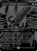 Sword of Forge and Frontier (Oil Slick Raised Foil) [Phyrexia: All Will Be One] - Destination Retro