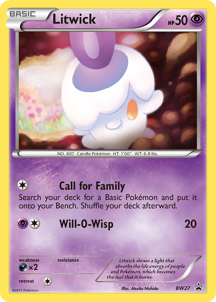 Litwick (BW27) [Black & White: Black Star Promos] - Destination Retro