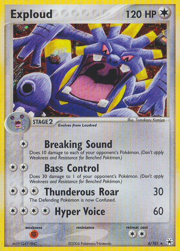 Exploud (6/101) [EX: Hidden Legends] - Destination Retro
