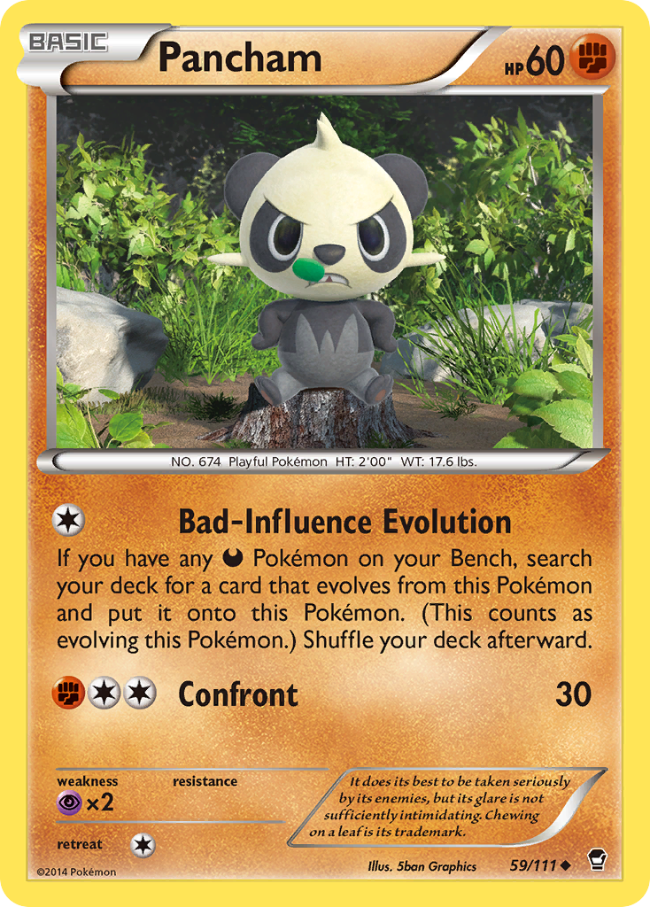 Pancham (59/111) [XY: Furious Fists] - Destination Retro