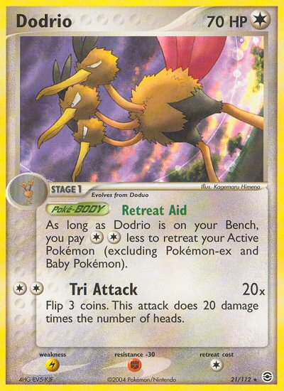 Dodrio (21/112) [EX: FireRed & LeafGreen] - Destination Retro