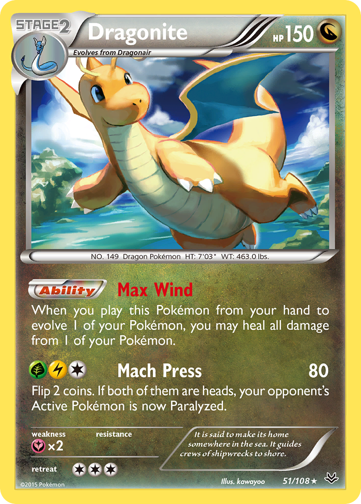 Dragonite (51/108) [XY: Roaring Skies] - Destination Retro