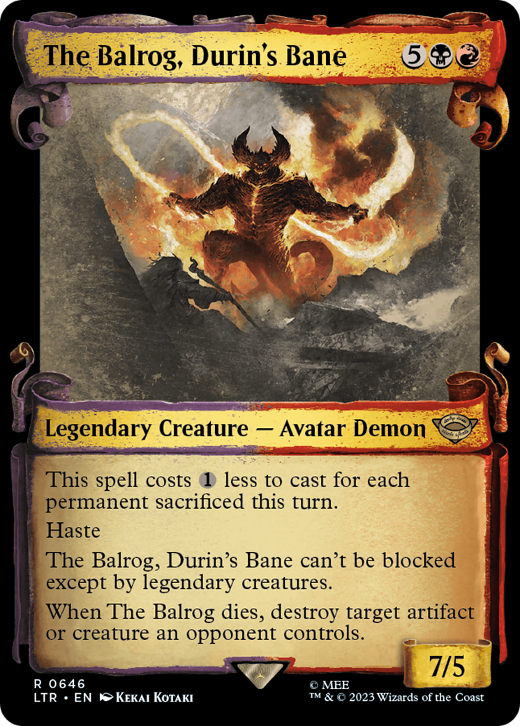 The Balrog, Durin's Bane [The Lord of the Rings: Tales of Middle-Earth Showcase Scrolls] - Destination Retro