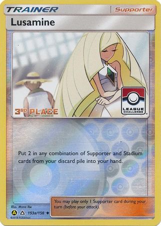 Lusamine (153a/156) (League Challenge Alt Art 3rd Place) [Sun & Moon: Ultra Prism] - Destination Retro