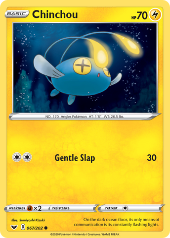 Chinchou (67/202) [Sword & Shield: Base Set] - Destination Retro
