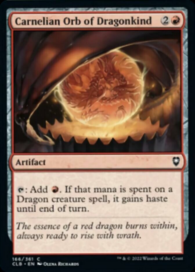 Carnelian Orb of Dragonkind [Commander Legends: Battle for Baldur's Gate] - Destination Retro