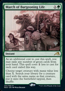 March of Burgeoning Life (Promo Pack) [Kamigawa: Neon Dynasty Promos] - Destination Retro