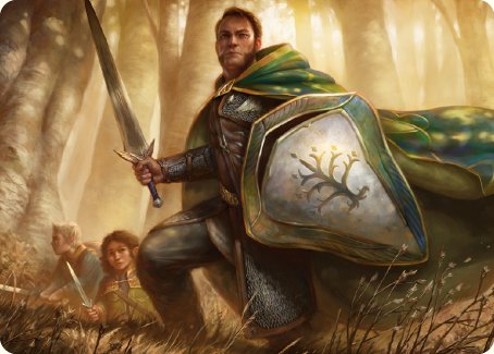 Boromir, Warden of the Tower Art Card [The Lord of the Rings: Tales of Middle-earth Art Series] - Destination Retro