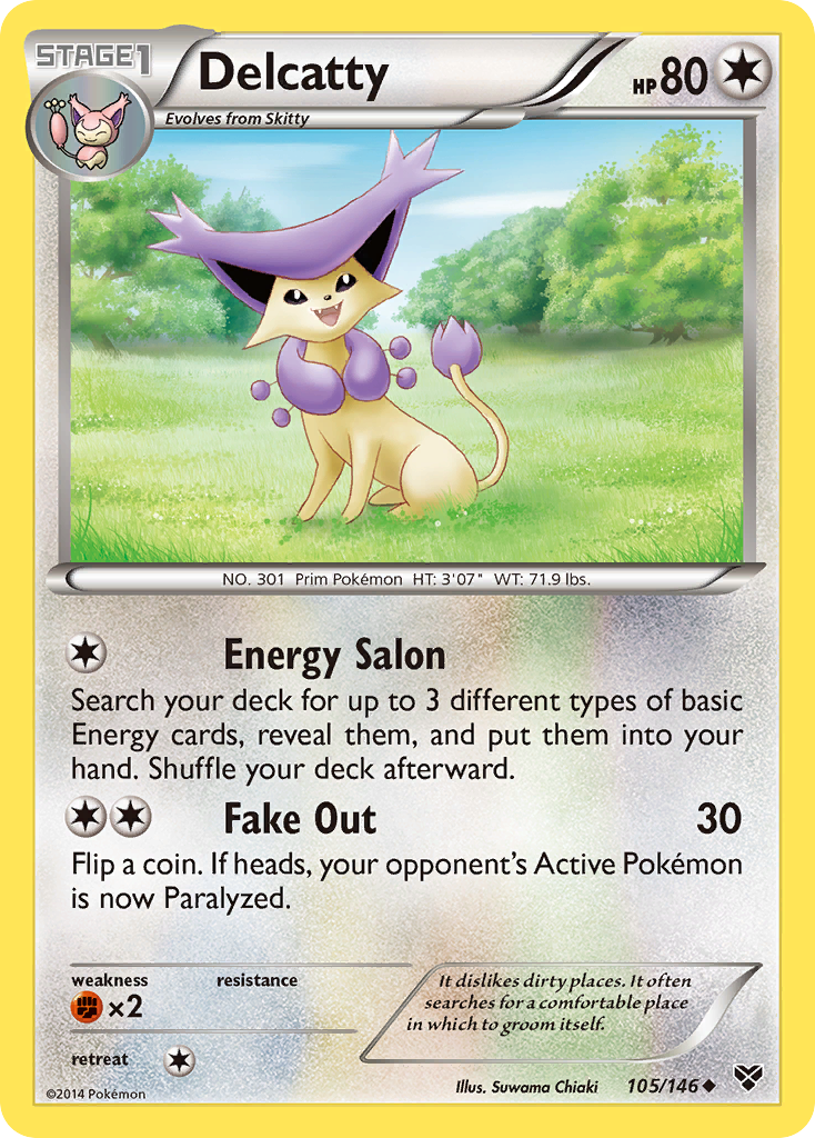 Delcatty (105/146) [XY: Base Set] - Destination Retro
