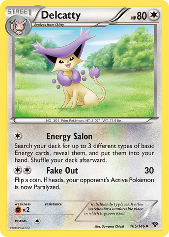 Delcatty (105/146) [XY: Base Set] - Destination Retro