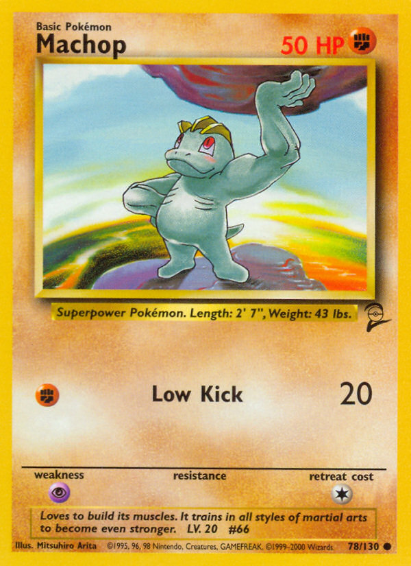 Machop (78/130) [Base Set 2] - Destination Retro