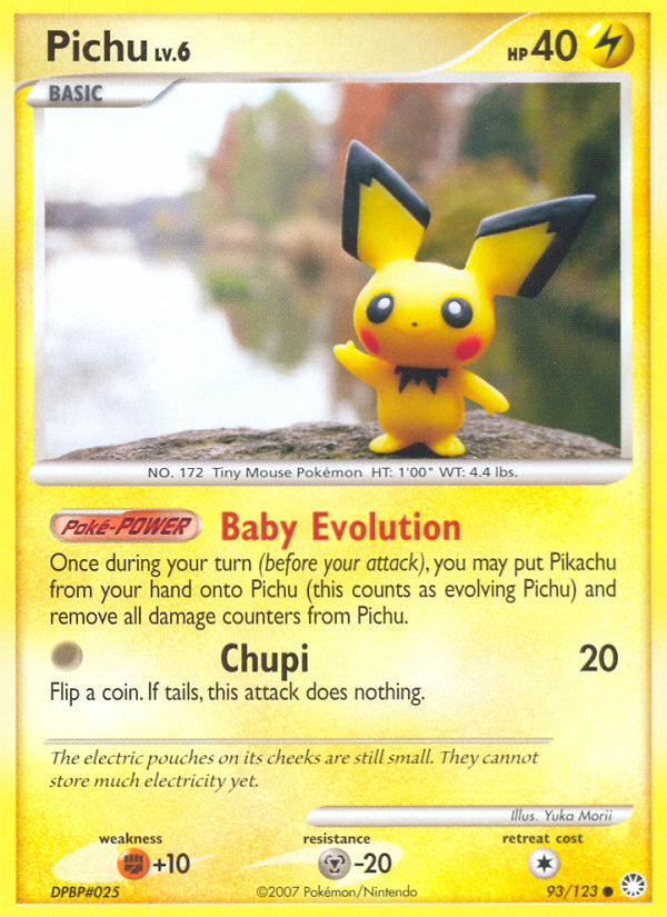 Pichu (93/123) [Diamond & Pearl: Mysterious Treasures] - Destination Retro
