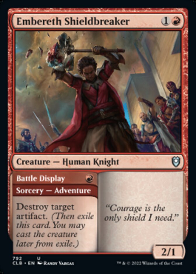 Embereth Shieldbreaker // Battle Display [Commander Legends: Battle for Baldur's Gate] - Destination Retro