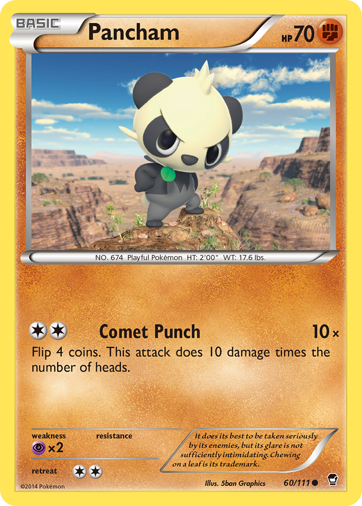 Pancham (60/111) [XY: Furious Fists] - Destination Retro