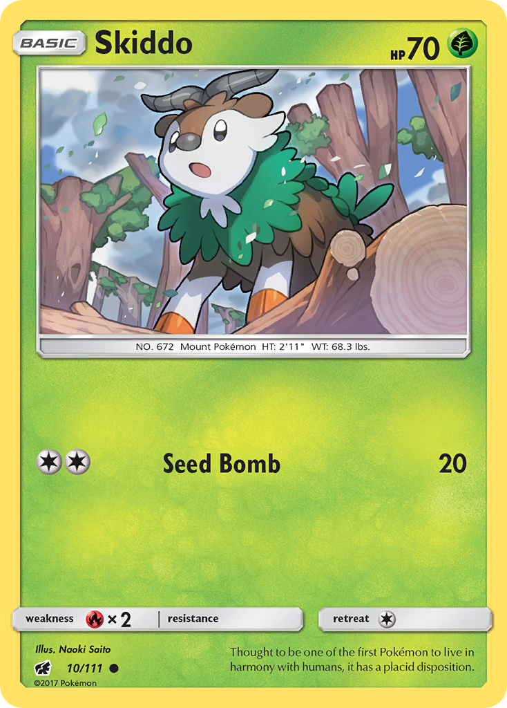 Skiddo (10/111) [Sun & Moon: Crimson Invasion] - Destination Retro