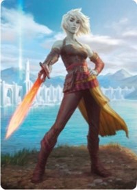 Nahiri, Heir of the Ancients 1 Art Card [Zendikar Rising Art Series] - Destination Retro