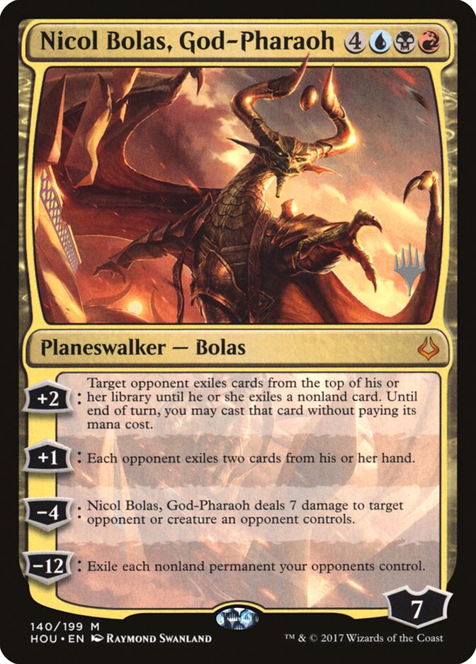 Nicol Bolas, God-Pharaoh (Promo Pack) [Hour of Devastation Promos] - Destination Retro