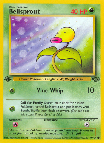 Bellsprout (49/64) [Jungle 1st Edition] - Destination Retro