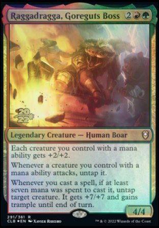 Raggadragga, Goreguts Boss [Commander Legends: Battle for Baldur's Gate Prerelease Promos] - Destination Retro