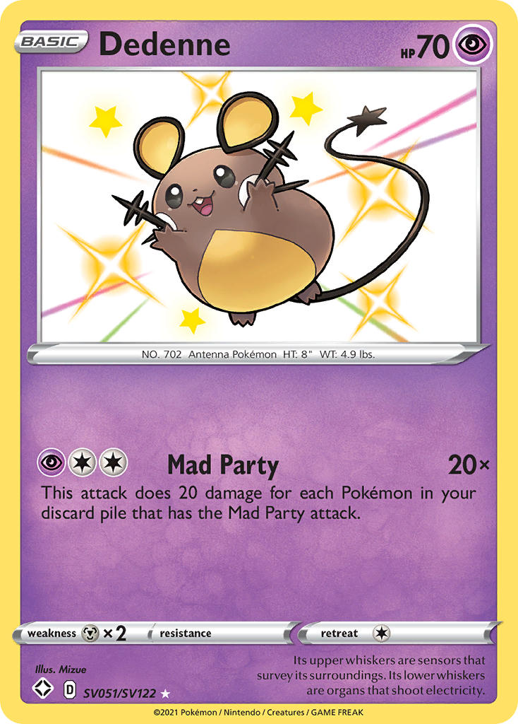 Dedenne (SV051/SV122) [Sword & Shield: Shining Fates] - Destination Retro