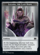 Liliana, the Last Hope Emblem // Spirit Double-sided Token [Double Masters 2022 Tokens] - Destination Retro