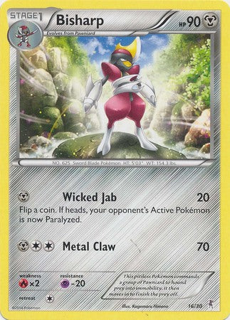Bisharp (16/30) [XY: Trainer Kit - Bisharp & Wigglytuff] - Destination Retro