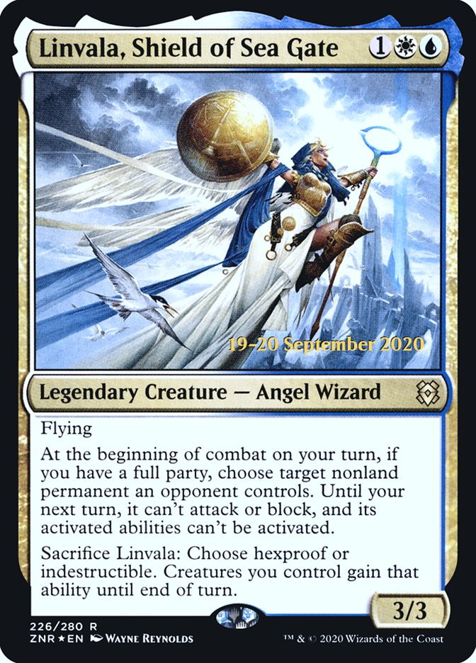 Linvala, Shield of Sea Gate  [Zendikar Rising Prerelease Promos] - Destination Retro