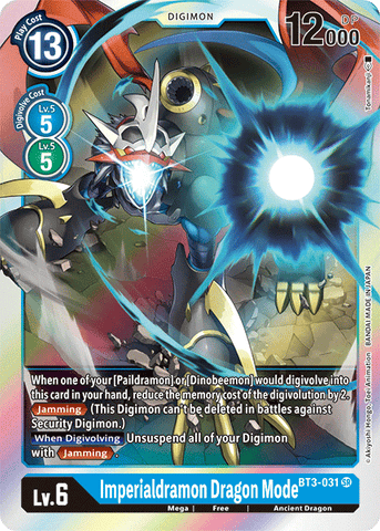 Imperialdramon Dragon Mode [BT3-031] [Release Special Booster Ver.1.5] - Destination Retro