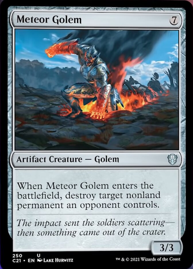 Meteor Golem [Commander 2021] - Destination Retro