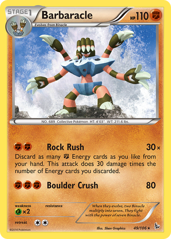 Barbaracle (49/106) [XY: Flashfire] - Destination Retro