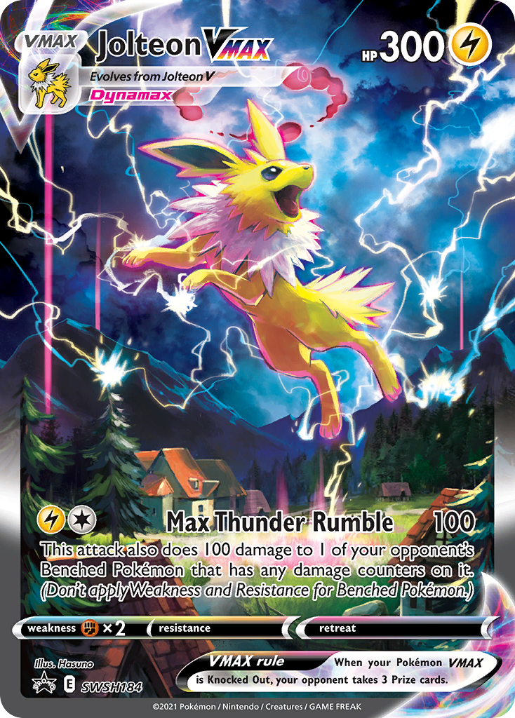 Jolteon VMAX (SWSH184) (Jumbo Card) [Sword & Shield: Black Star Promos] - Destination Retro