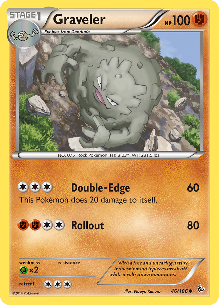 Graveler (46/106) [XY: Flashfire] - Destination Retro