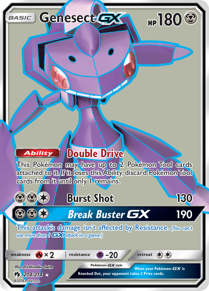 Genesect GX (204/214) [Sun & Moon: Lost Thunder] - Destination Retro